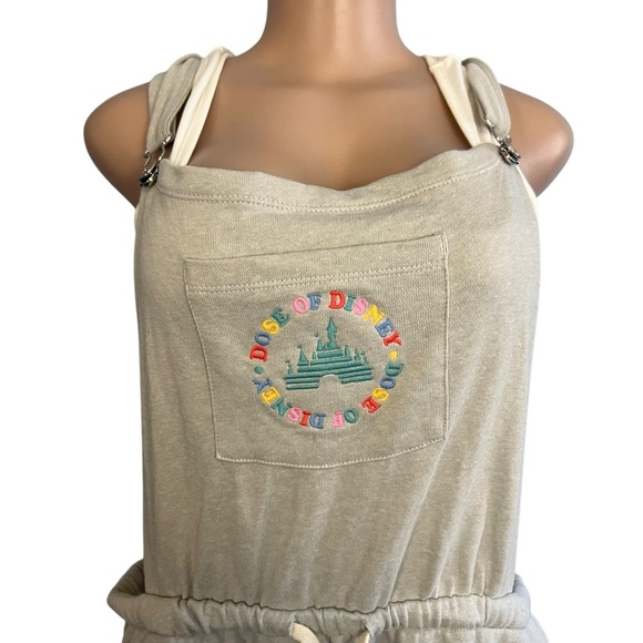3/$30 🍂 Disney Parks Dose Of Disney Sweat Short Overalls Shortalls Romper - Picture 4 of 10